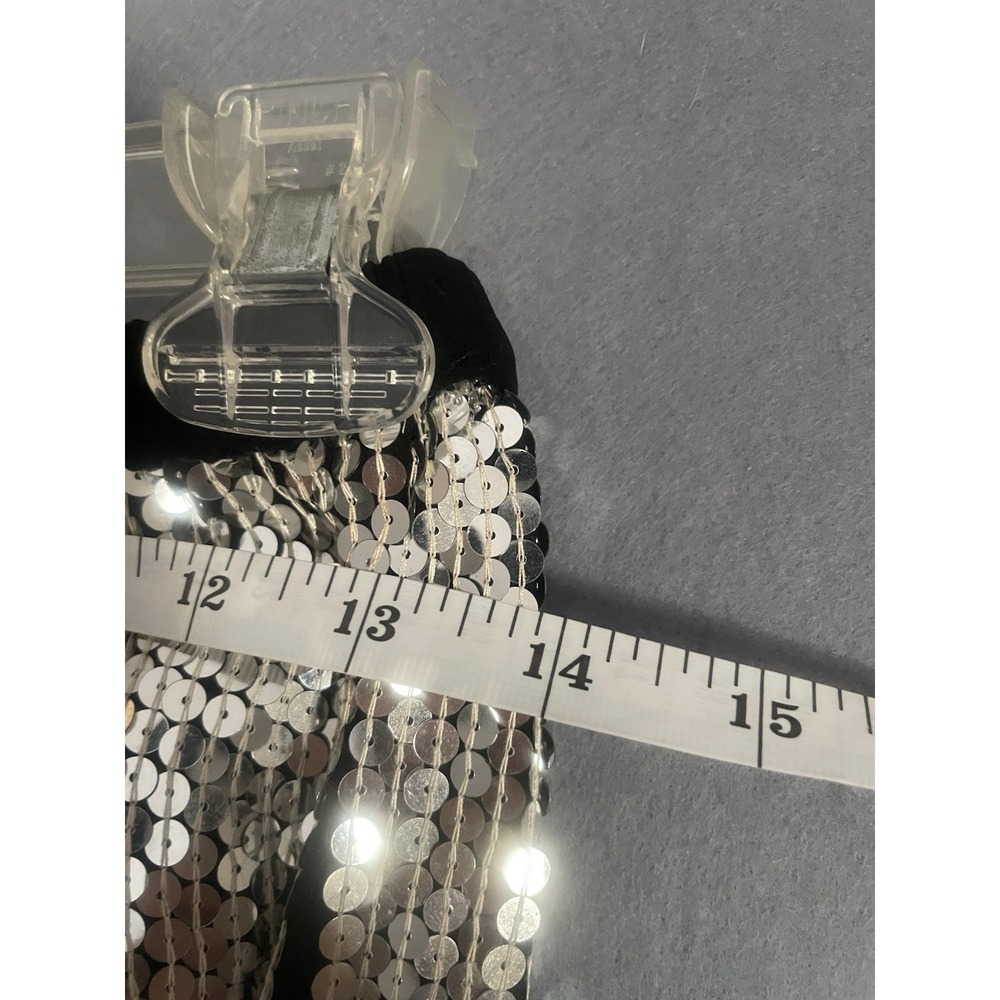 Vintage Judith Ann Creations M Skirt Gadsby Black Silk Sequin 20s Flapper NYE - Picture 7 of 10